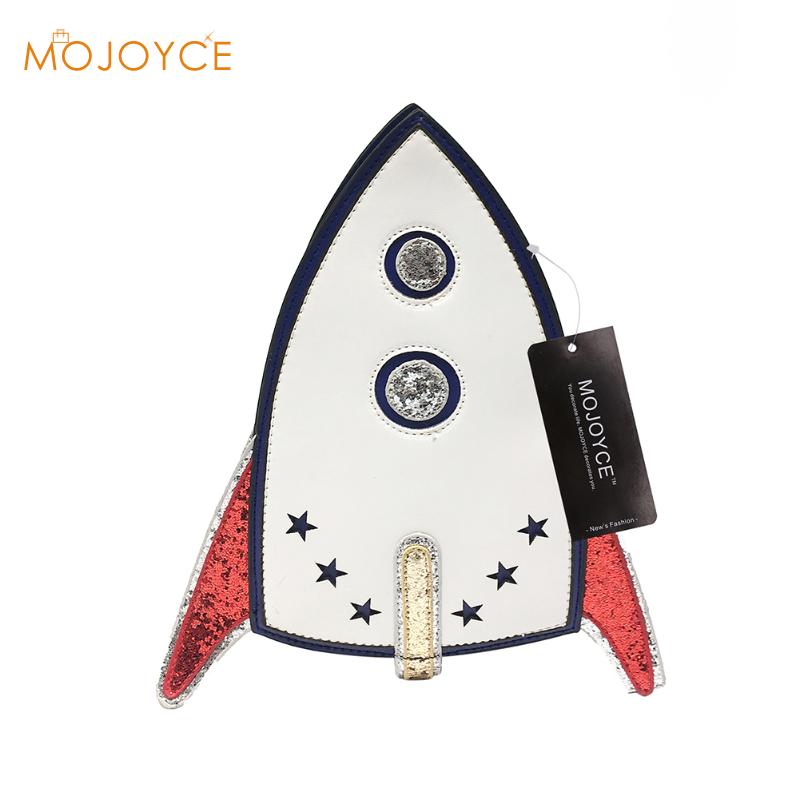 Submarine Rocket Sequins Clutch Bag