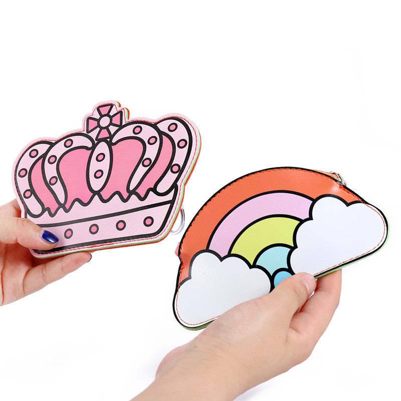 Smile Lipstick Zipper Coin Purse