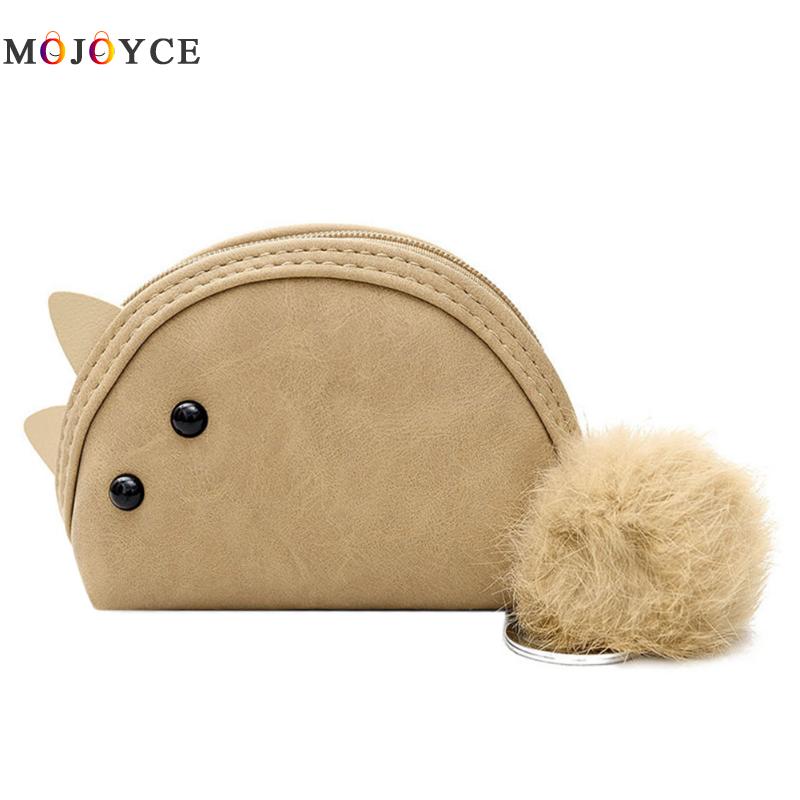 Pompon Fur Plush Coin Purse