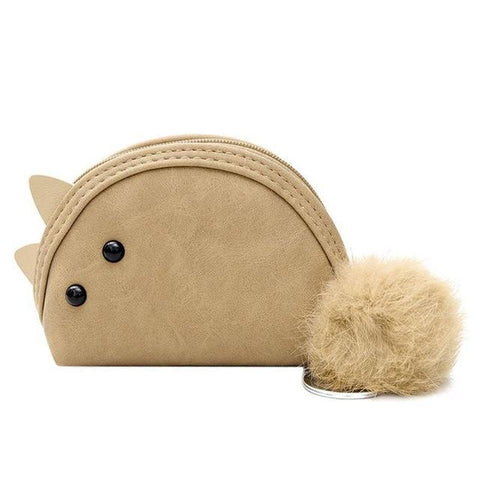 Pompon Fur Plush Coin Purse