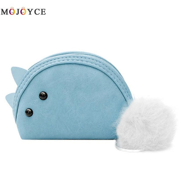 Pompon Fur Plush Coin Purse