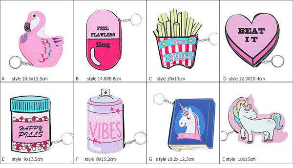 Cute Foodie Coin Purse